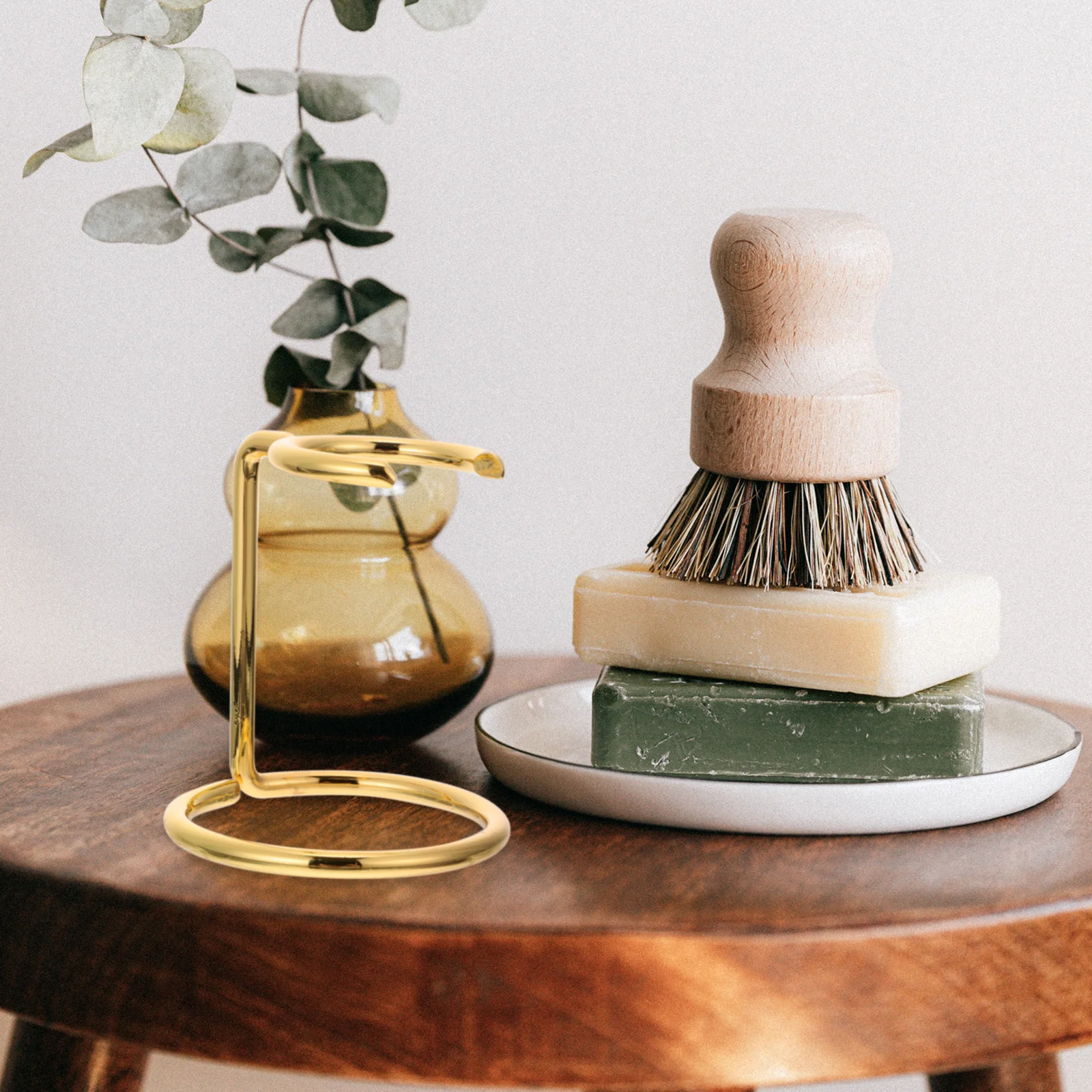 Scheerkwast Stand Scheermes Rack Metalen Houder voor Baard Scheerapparaat Blade Clippers Elektrische Scheerapparaten Mannen Badkamer ganizer Bespaar Ruimte Droog