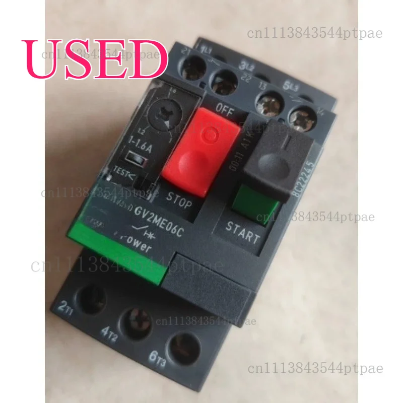 A motor protector: gv2me04c, setting current 0.4-0.63a (actual picture taken)