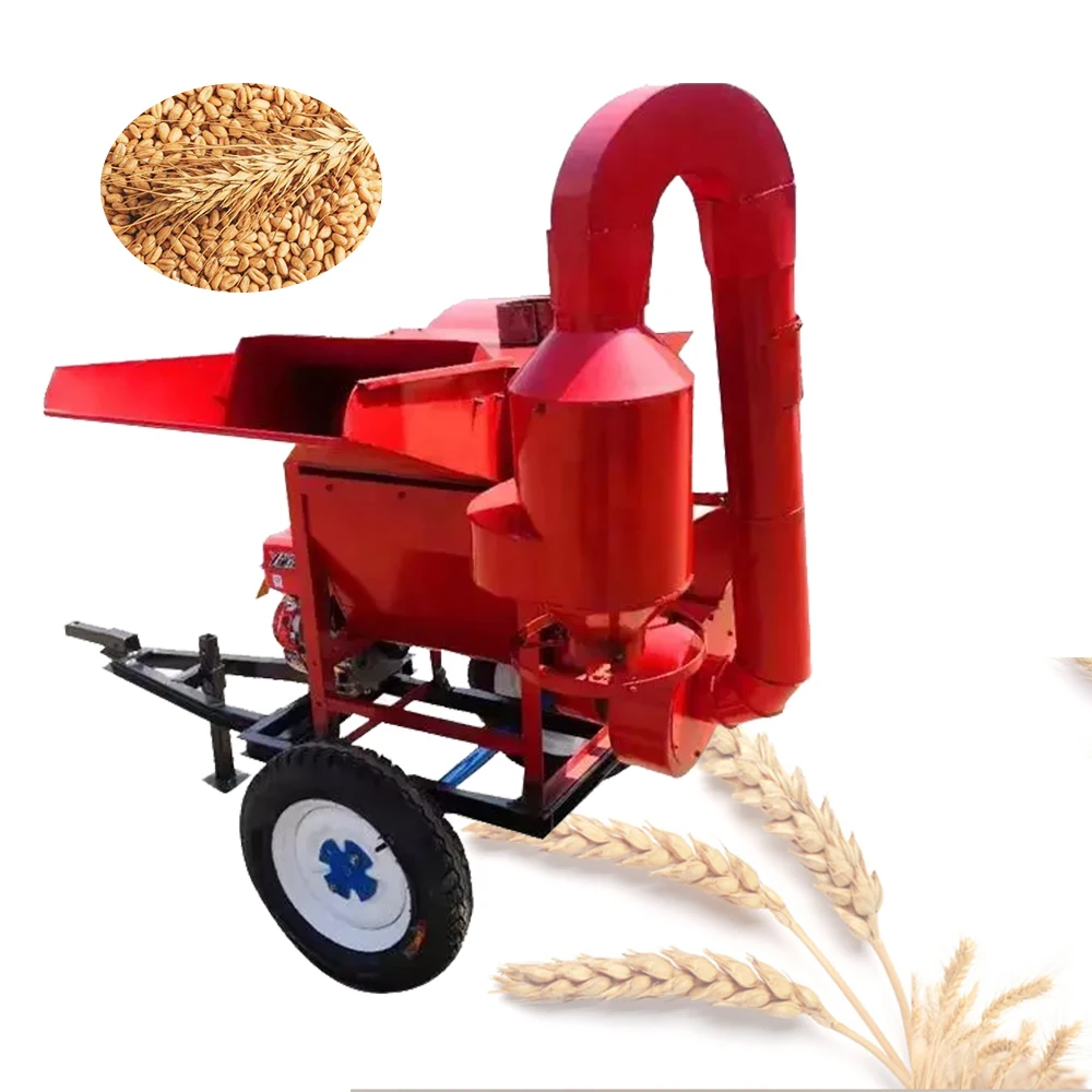 Wheat Mung Bean Mini Rice Thresher Wheat Rice Sorghum Thresher Machine Uses of Hulling Machine