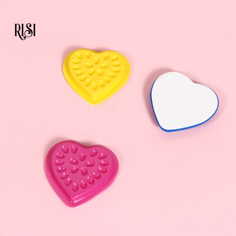 RISI 20/lot Wimpern Kleber Ständer Halter Wimpern Verlängerung Liefert Klebstoff Palette Kunststoff Auge Wimpern Kleber Halter Lash Werkzeuge
