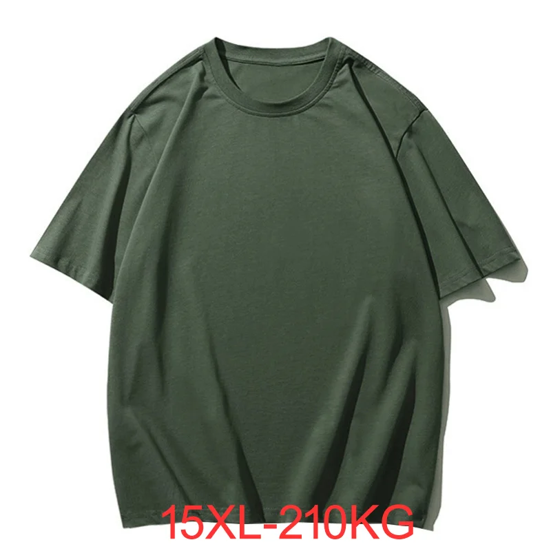 Летняя мужская футболка большого размера 15XL 14XL 13XL 12XL 11XL 10XL Вес 210 кг Мужская футболка больших размеров Бюст 186 см