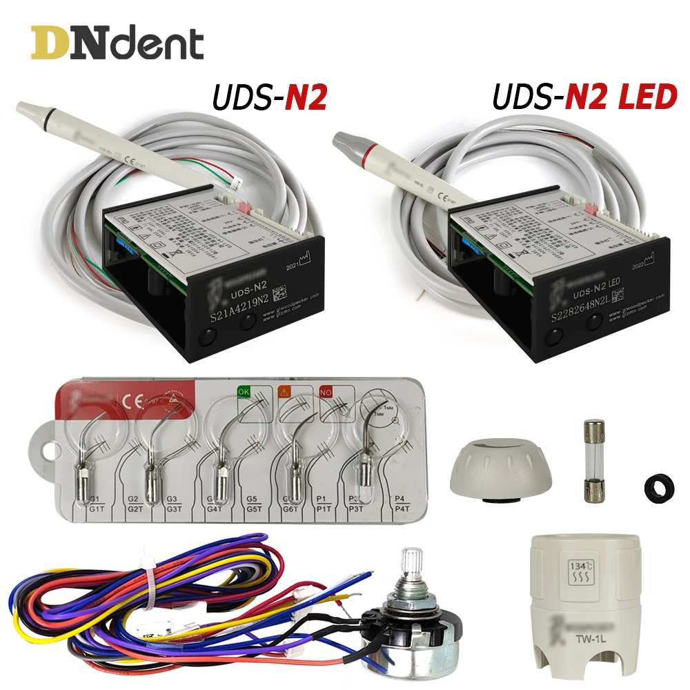 Dentale Costruito In Ultrasuoni Scaler N2 N2LED Fit EMS Picchio HW-3H HW-5L Manipolo Scaling Punte