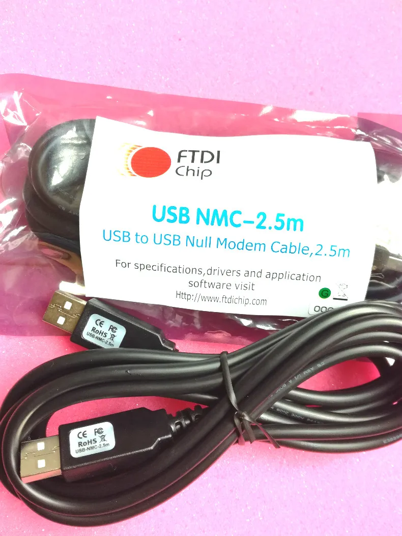

Spot FTDI USB NMC-2.5m USB Embedded Null Modem Cable 2.5m winder
