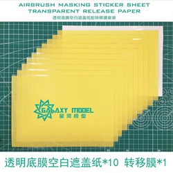 Hobby Model Craft Tool Blank masking paper Airbrush masking sticker A5 size 148mm×210mm 10pcs/bag Free transfer film