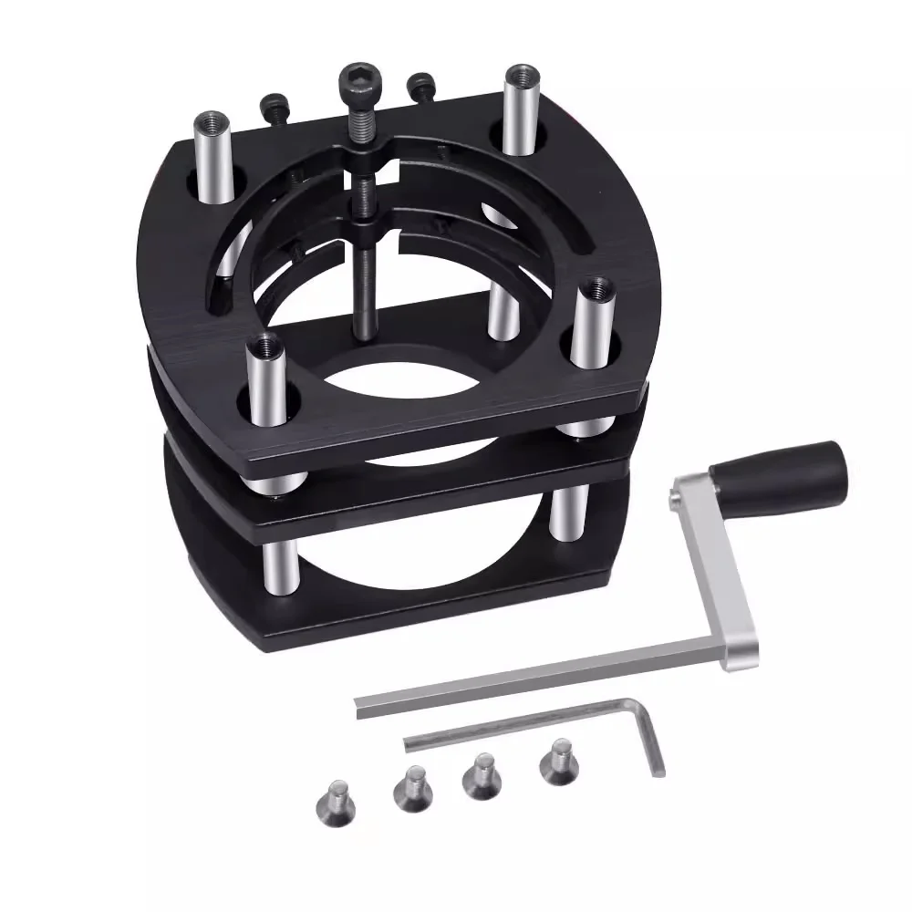 Woodworking small punch machine edge trimming, inverted chip removal, multi-functional lifting base, worktable slotting