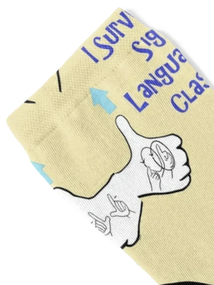 I Survived Sign Language Class Socks Heating sock new in's Socks Men Women's