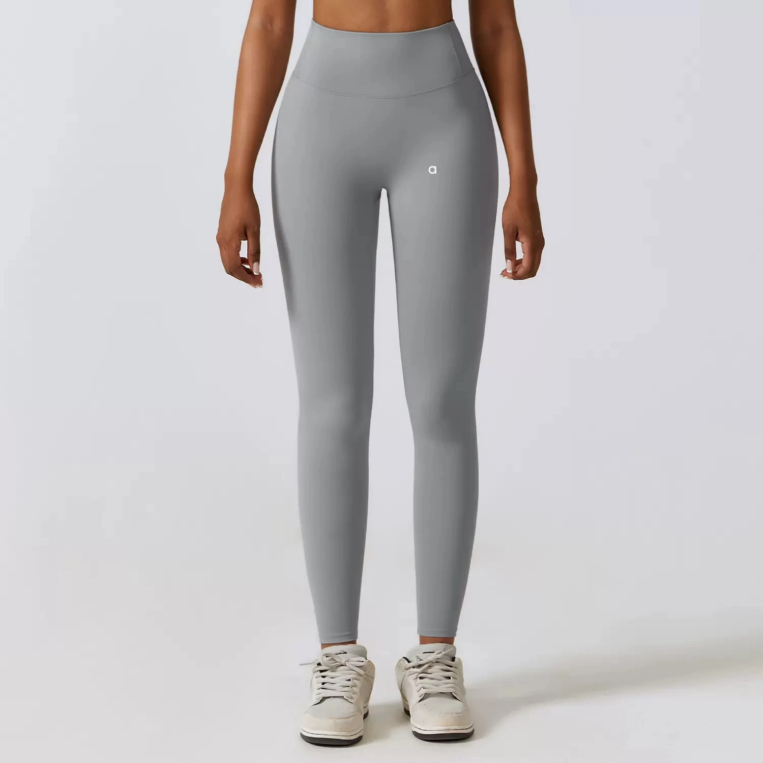 Pantalones de Yoga con logotipo para mujer, Leggings deportivos de cintura alta, levantamiento de caderas, para correr, Fitness