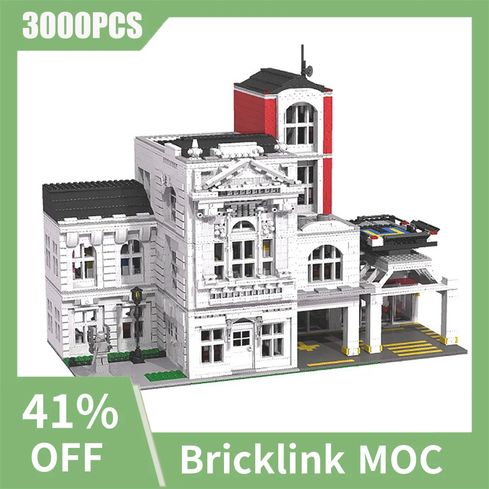 

NEW 3000PCS City Hot Selling Street View Moc Modular general hospital building DIY creative ideas ChildrenToy birthdayGift Block