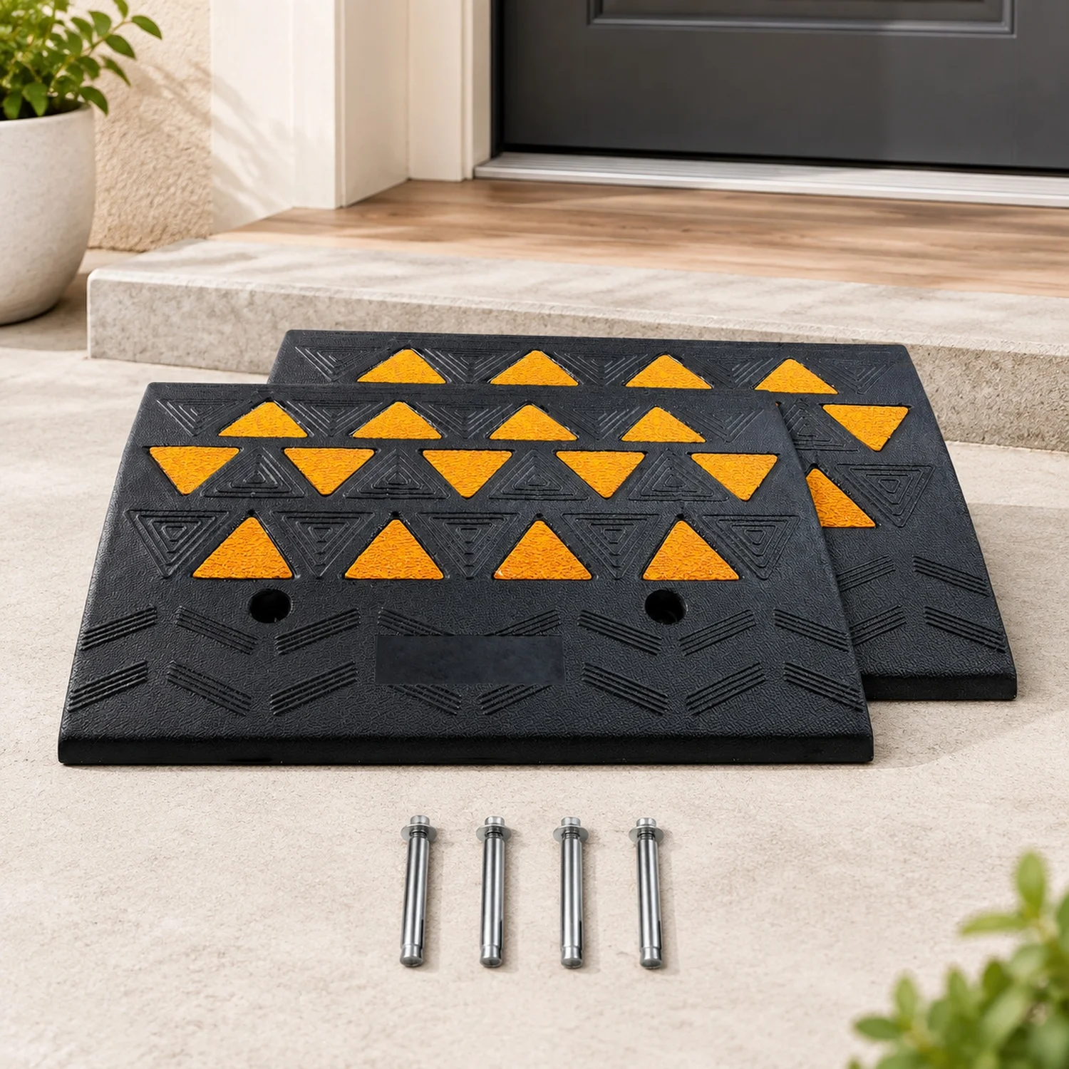 Rubber Curb Ramp 2 Pack, 6