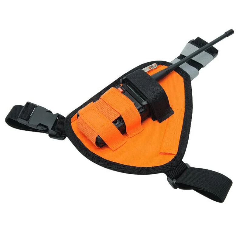 Sac de Poitrine Réglable pour Talkie Walperforé, Radio SFP, Triangle Avant, Poudres, Holster, Étui de Transport