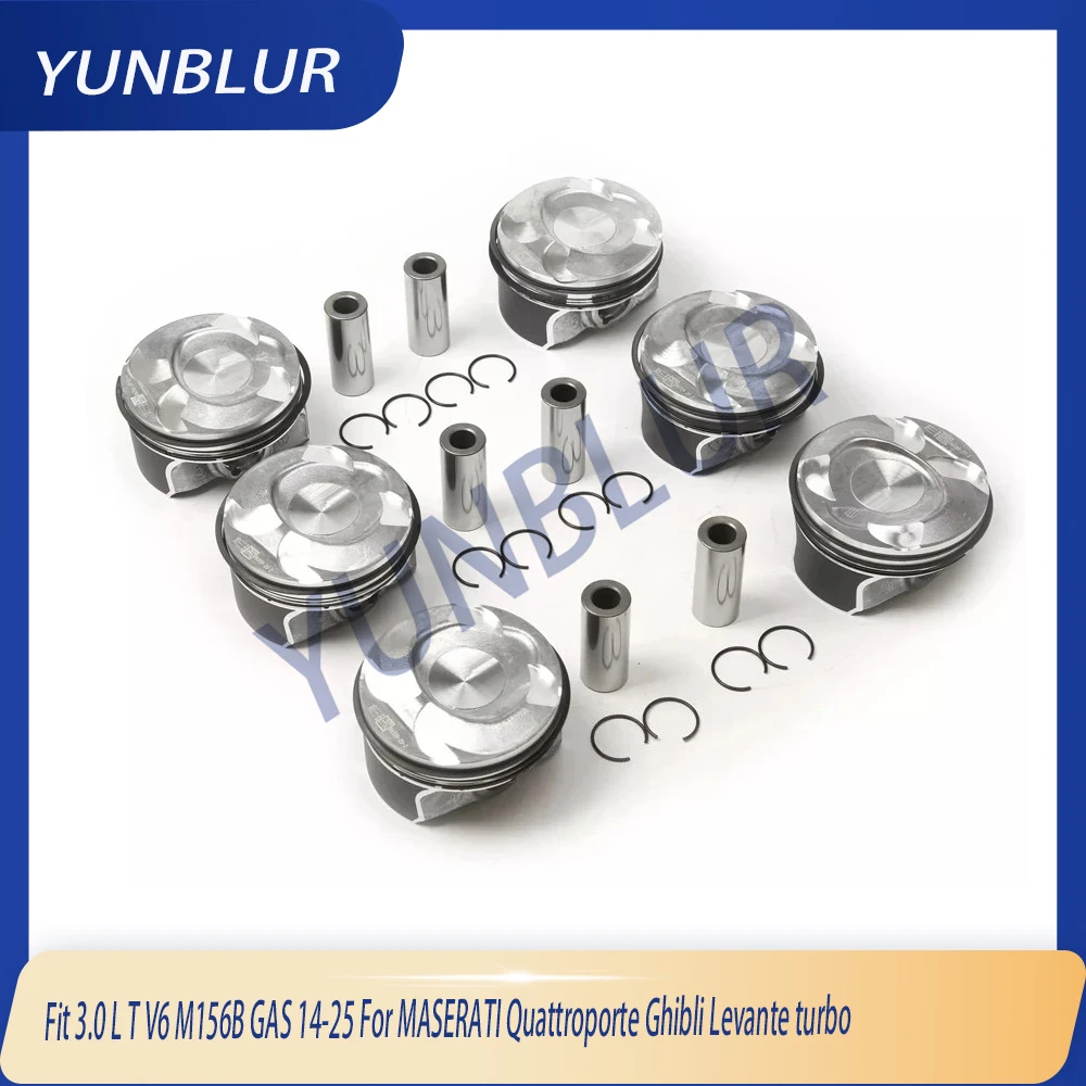 

STD 86.5mm Engine Part Piston & Rings Fit 3.0 L T V6 M156B M156D GAS 14-25 For MASERATI Quattroporte Ghibli Levante turbo