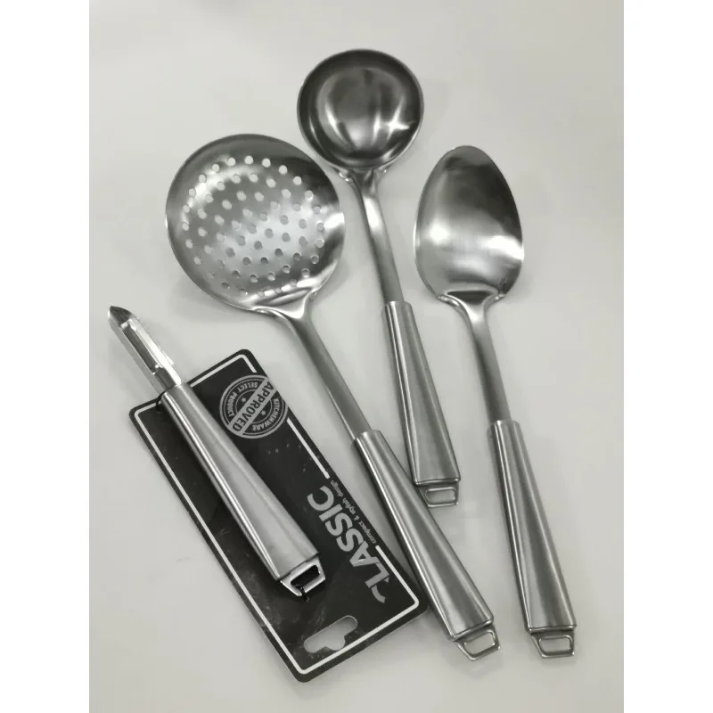 

Stainless Steel Serving Spoon Flat Handle Sauce Ladle Duckbill Spoon Pasta Fork Kitchen Utensil Cooking Tool Dining Spoon
