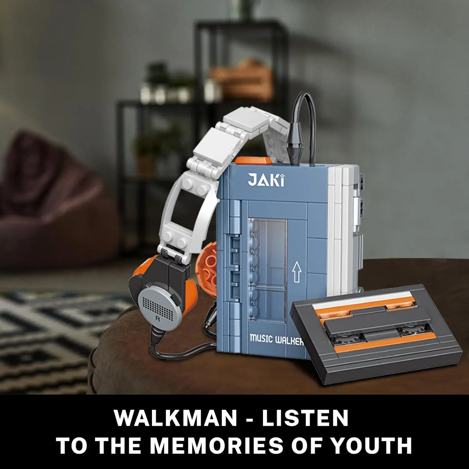 جاكي اللبنات لعبة منشئ التلفزيون وكمان آلة كاتبة ميكانيكية بناء وحدة لتقوم بها بنفسك لعب الأطفال هدية الكريسماس #5