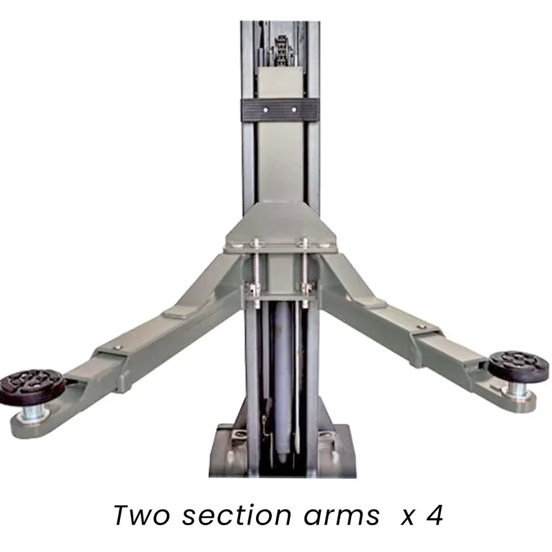 Two-Post One Cylinder Hydraulic Car Lift 4200kg Lifting Capacity Low Ceiling Design CE Certified