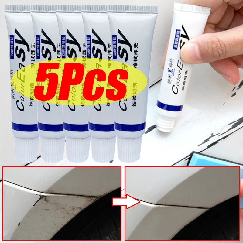 

1-5Pcs Car Scratch Remover Paint Care Agent with Sponge Auto Body Scratch-Removing Abrasive Polishing Paste Stain-Removing Tools