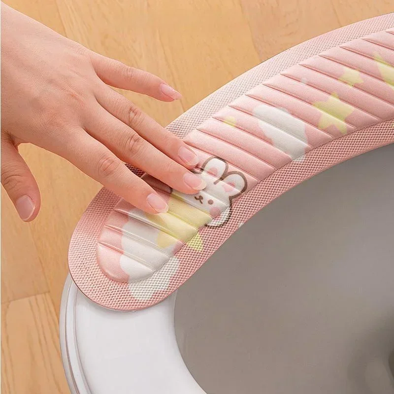 Home Toilet Mat Seat Cushion Paste Type Four Seasons Universal Potty Mat Cartoon Cute Toilet Cover Bathroom accesorios baño
