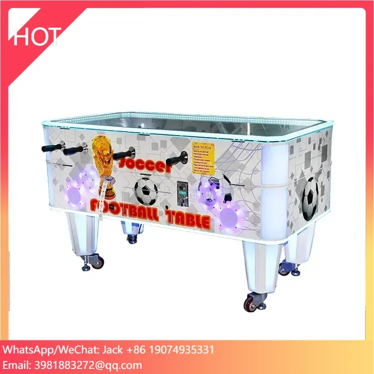 

High Quality Adult Indoor Coin Operated Soccer Table Baby Foot Soccer Game Table for Amusement Park