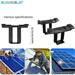 10Pcs Solar Panel Water Drainage Clips Photovoltaic Modules Cleaning Clips for Water Drain Solar Power Supplies 30/35/40/45mm