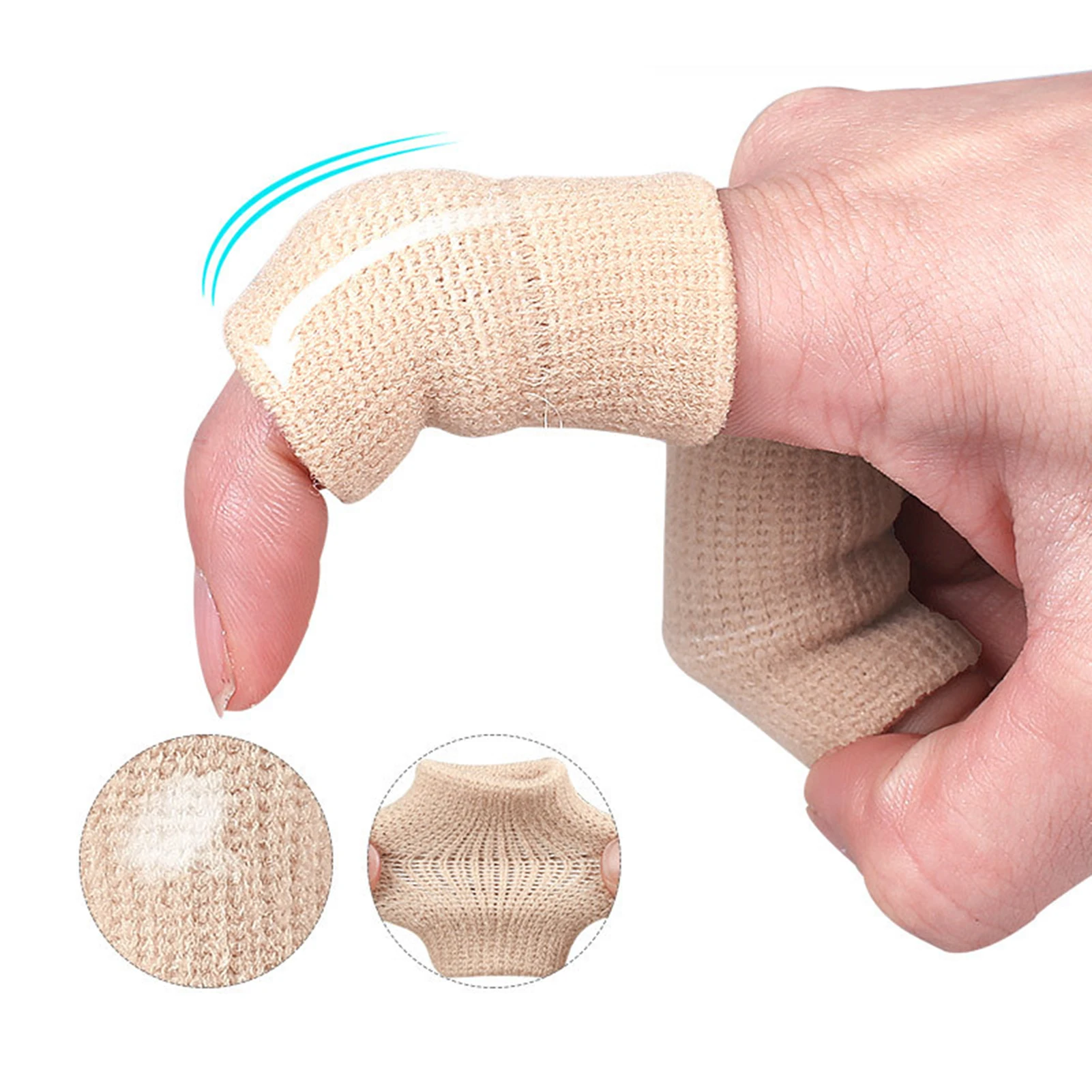 10Pcs High Elasticity Finger Guards Comfortable Thumb Protectors for Sports - Basketball & Volleyball