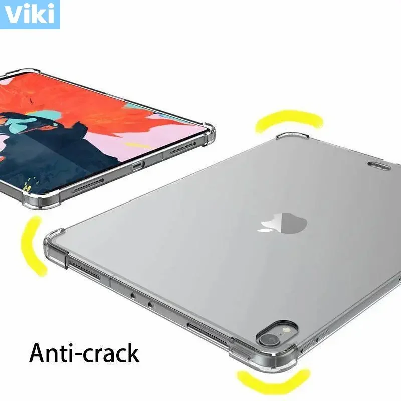 For iPad Pro 12.9 2018 anti-crack TPU Soft Protective Case, for iPad Pro 12.9 2015 2017 tablet Shockproof silicone Back Cover