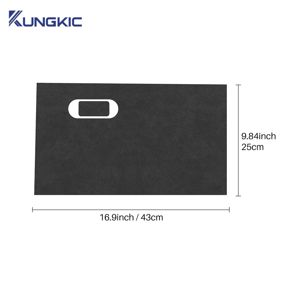 For Mazda 3 Axela 2019 2020 2021 2022 2023 2024 2025 LHD RHD Car Copilot Box Anti-kick Suede Carbon Fiber Style Protect Sticker view 6