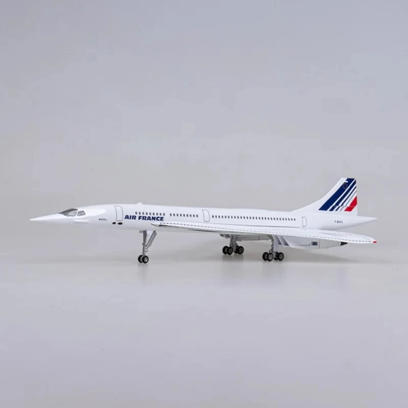 50CM 1:125 Scale Plane Concorde Air France British Airline Air Force One Model Airplane Resin Airframe Aircraft Gift Display