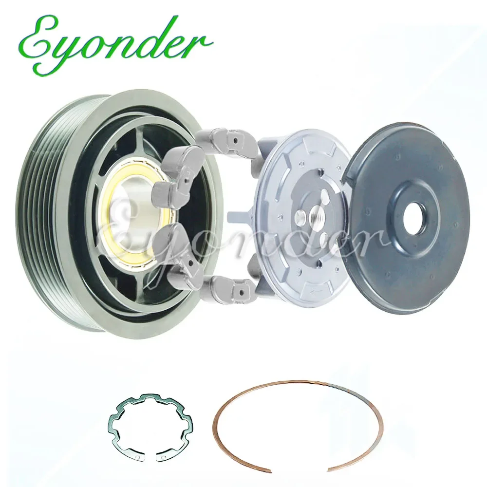 AC A/C Compressor Clutch Pulley 6SEU14C for AUDI A4 B7 B8 Q5 A6 C6 2.4 2.8 3.0 3.2 4F0260810K 4E0260805AC 4E0260805AG 4E0260805G