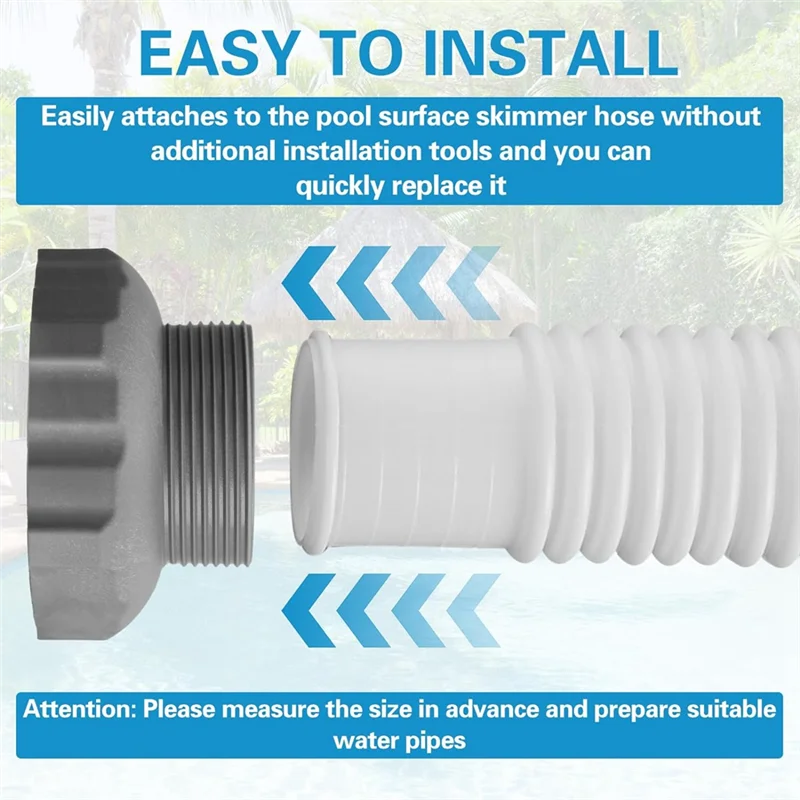 【Today-Only!】3 Pcs 11239 Hose Adapter For INTEX Part, Pool Vacuum Hose Adapter Pool Skimmer Hose Adapter For Pool Parts Working