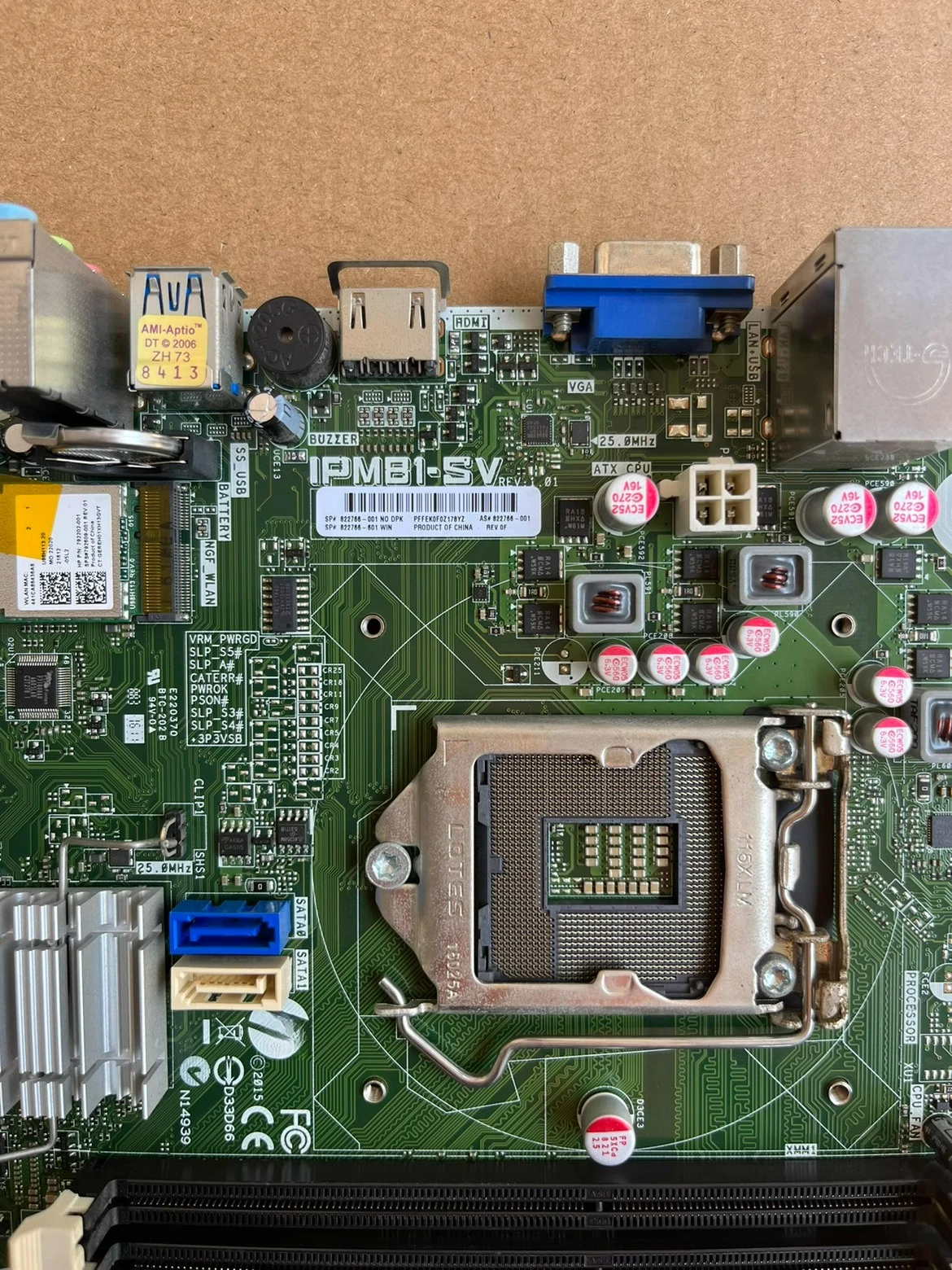 For HP IPM81-SV main board H81 support 1150 pins 822766-001