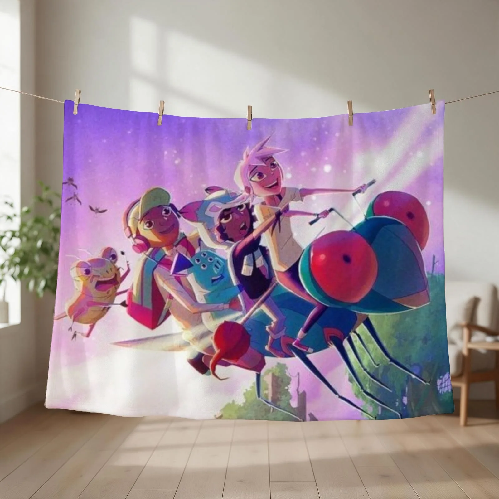 Kipo and the age of the Wonderbeasts Throw Blanket couch cozy soft plush fuzzy picnic outdoor blanket