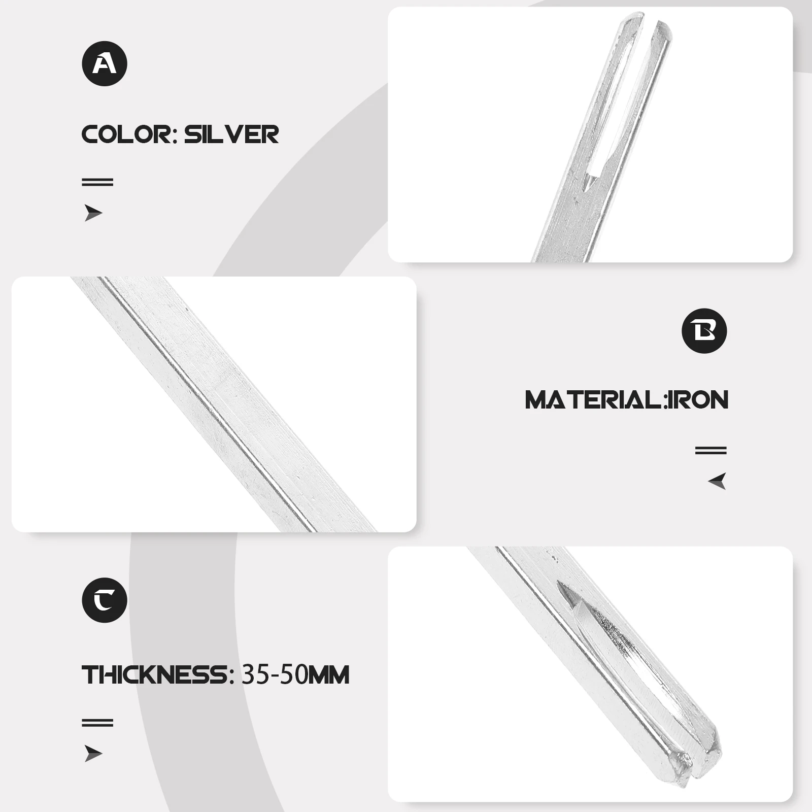 

Door Handle Spindle 8x8x140mm Square Drive for Door Lock Replacement Hardware Iron Rod Spare Parts Knob