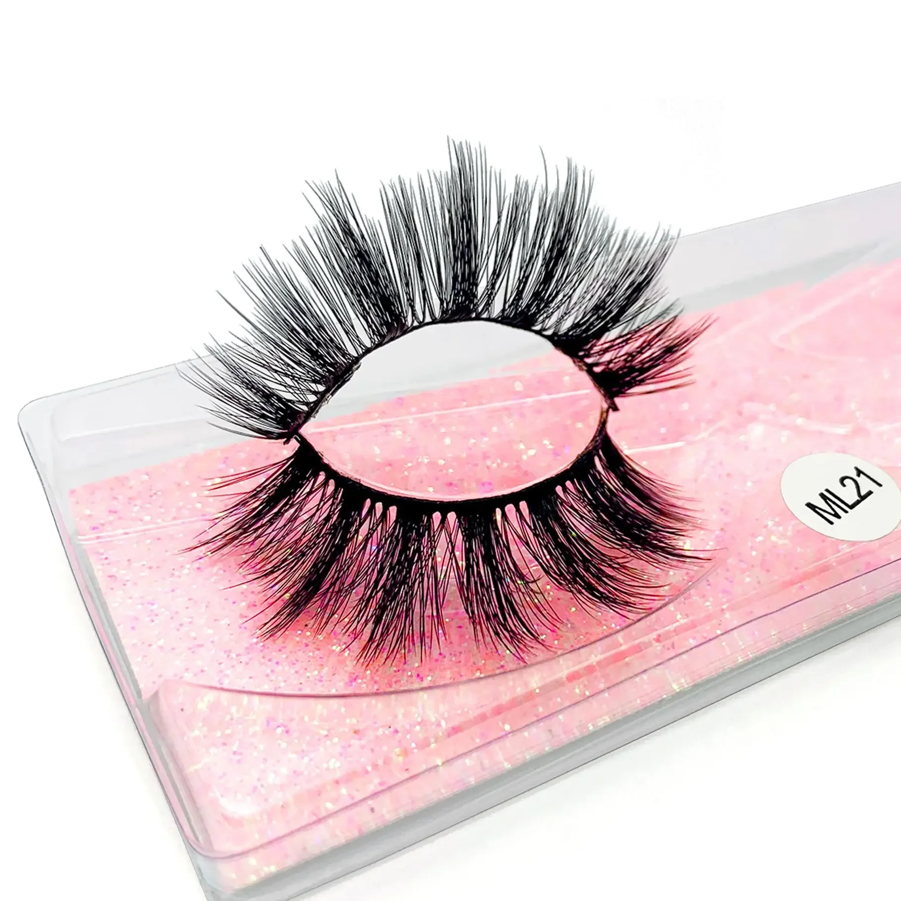 50Pairs Faux Mink Lashes Thick Dramatic Wholesale Handmade False Eyelashes Fluffy Wispy 3D Wholesale Eyelashes Makeup