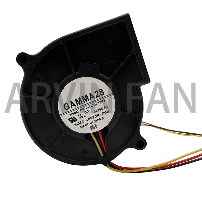 Brand New Original D07F-12SH 37H2 7530 80mm DC12V 0.18A Refrigerator Built-in Centrifugal Turbine Blower Cooling Fan