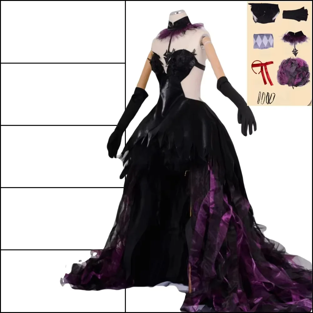 Akemi Homura Cosplay Devil Akemi Homura Vrouwen Paarse Jurk Outfits Anime Puella Magi Madoka Magica Akemi Homura Halloween Pakken