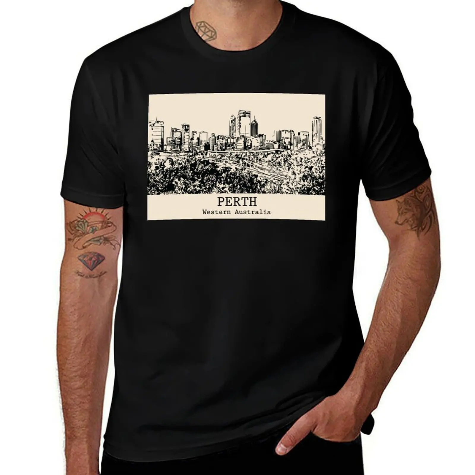 

Perth – Western Australia T-Shirt sweat luxury designer anime tshirt anime t shirts men tshirt