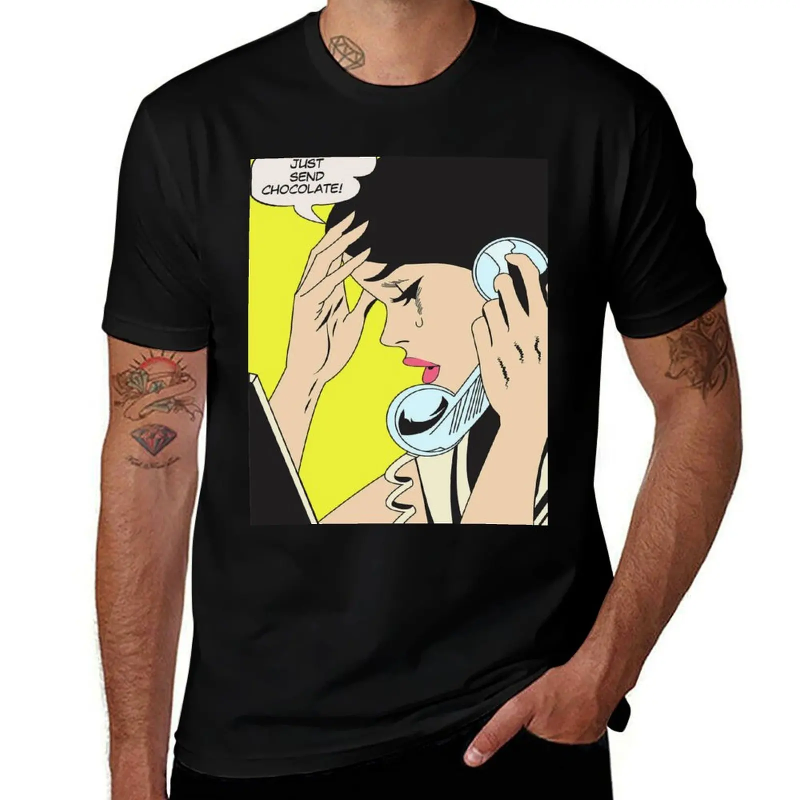 

just send chocolate T-Shirt cute tops customs shirts graphic tee mens t shirts pack