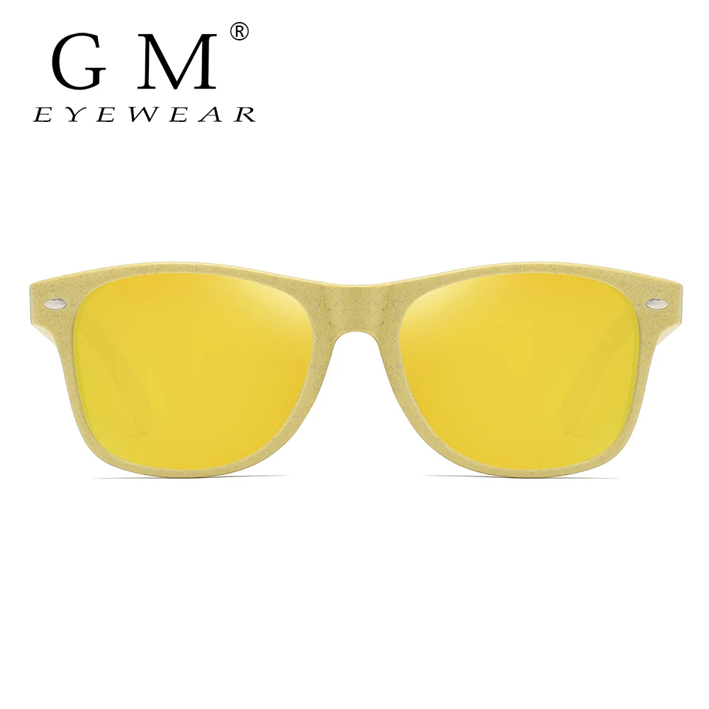 

gm Wheat Straw Polarized Retro Classic sunglasses can decompose natural materials to make glasses 7061J