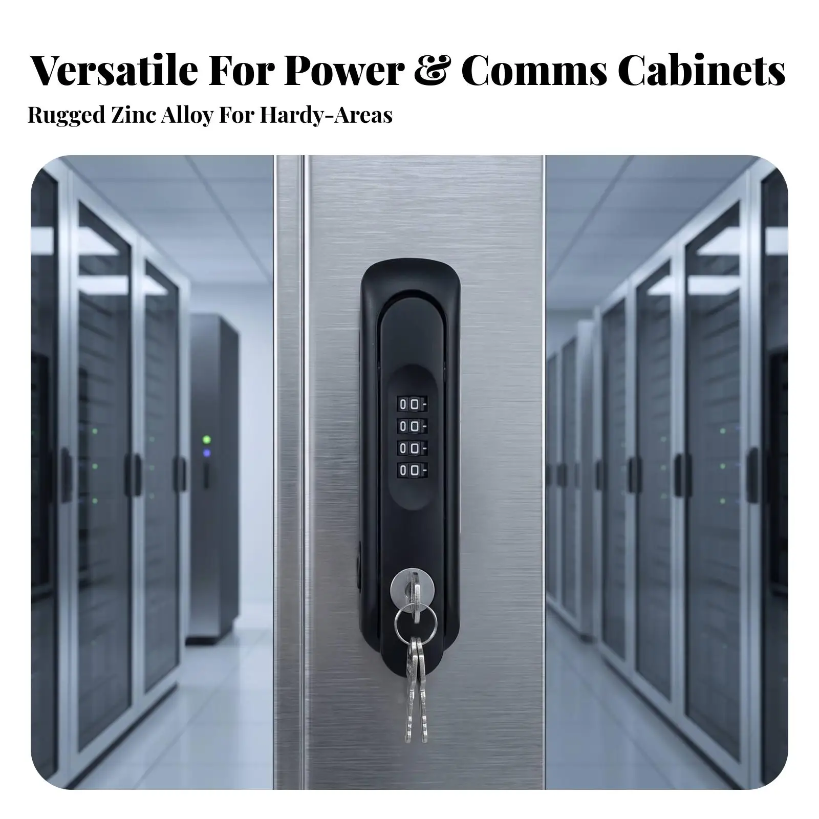 Zinc Alloy Cabinet Door Lock Mechanical Keypad for Control Box Multi Point Entry System