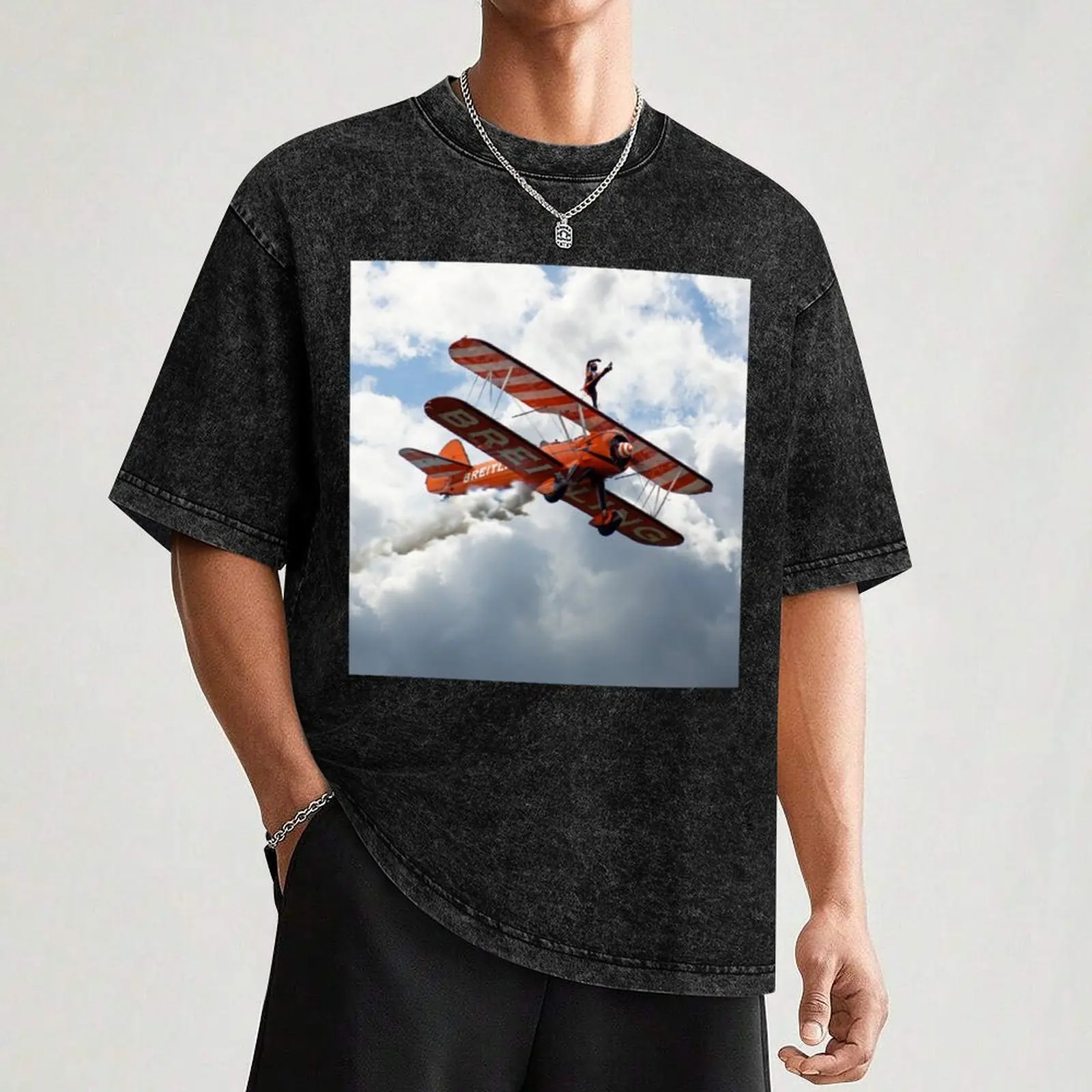 Brietling Wing Walker camiseta personalizada para hombres, camisas de diseñador vintage, camiseta de diseñador gráfico