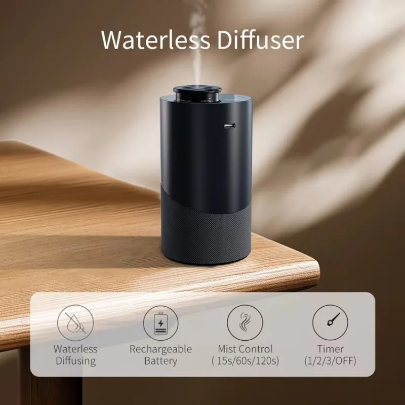 Rechargeable Car Air Purifier Waterless Essential Oil Professional Wireless Essential Oil Diffuser For Home Use Electric