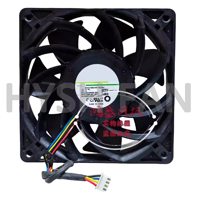 Ventilador Supercharged, 12025, W12T12BS1M7-20Z041, 12V, 1.80A, Novo