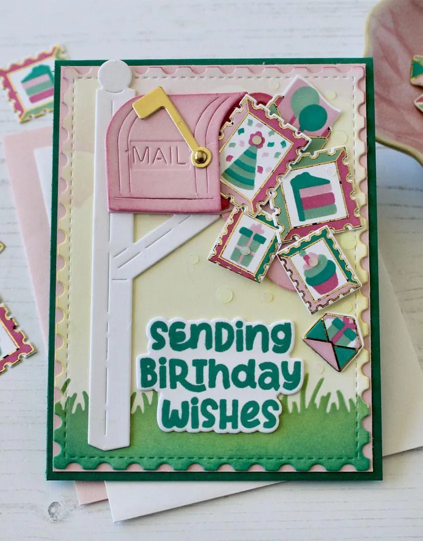 Taylored June 2026 New Bold Birthday Greetings Metal Cutting Dies and Stamps Scrapbooking for DIY Greeting Cards Handmade Gift view 3