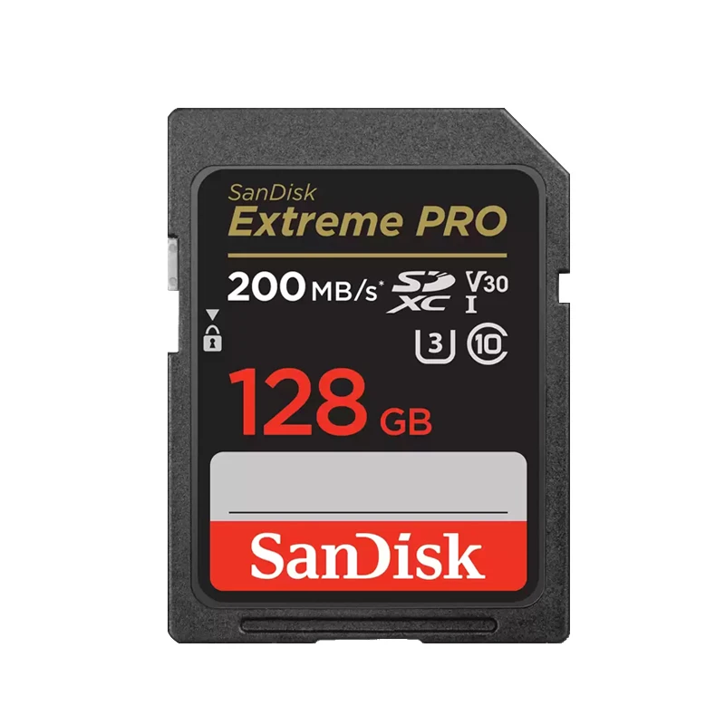 

SanDisk Extreme PRO SD Card 32G 64G 128G 256G SDHC SDXC UHS-I C10 100M/s-200MB/s U3 Memory Card Support V30 4K for Camera/DV/SLR