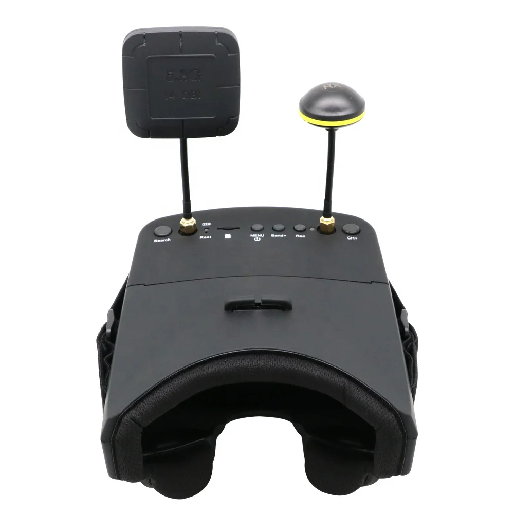 EV800D 5.8G 40CH 5 Inch 800*480 Video Headset HD DVR Diversity FPV Goggles With Battery For RC Model RC FPV view 3