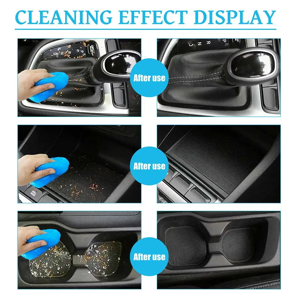 Car Cleaning Gel Air Vent Magic Dust Cleaner Gel Office Wash Mud Removal Rubber Auto Interior Cleaning