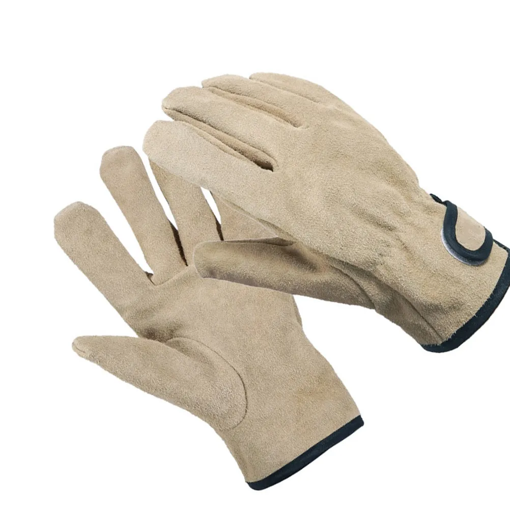 

1 Pair Heat Resistant Anti-Scalding Camping Barbecue Grill Gloves Mitts Flexible Grip Lightweight Outdoor Cooking Protective