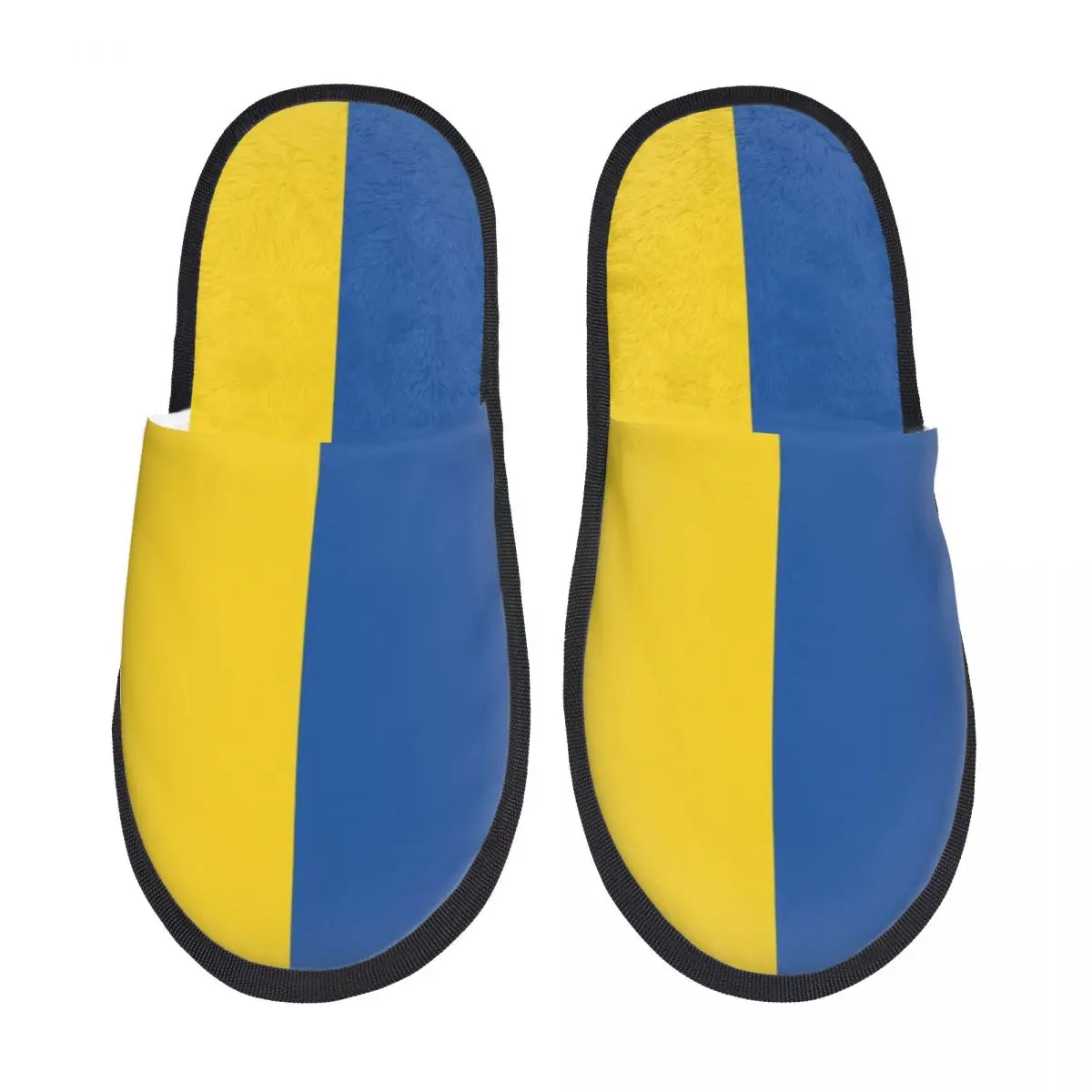 

Тапочки женские домашние с эффектом памяти, с индивидуальным дизайном флага Украины