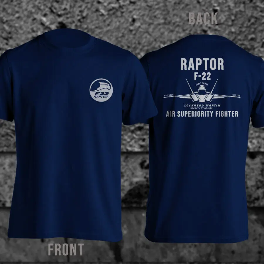 USAF Raptor F-22 Superior Fighter Military Men T-Shirt Short Sleeve Casual 100% Cotton O-Neck Shirts