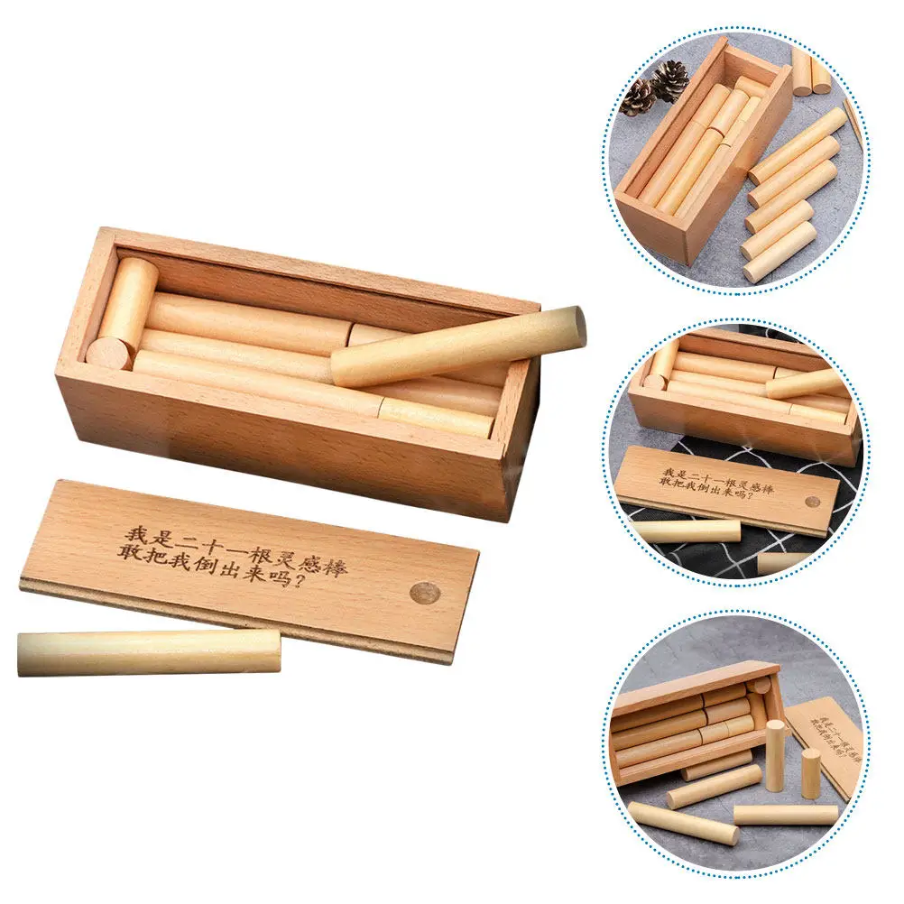 

Набор головоломок-головоломок из деревянных палочек Luban Box: развивающая игра для тренировки IQ для детей и взрослых