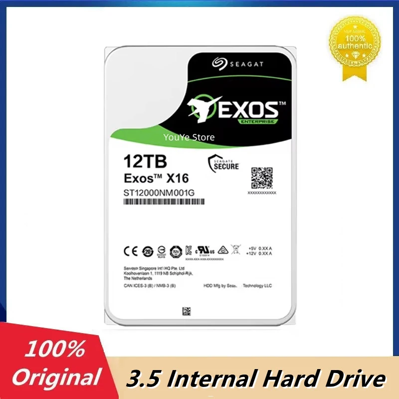 Original Brand 12TB HDD 7200rpm 256MB Cache SATA III 3.5